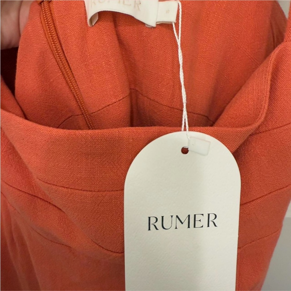 New! Rumer Allora Mini Linen Dress - Picture 6 of 7